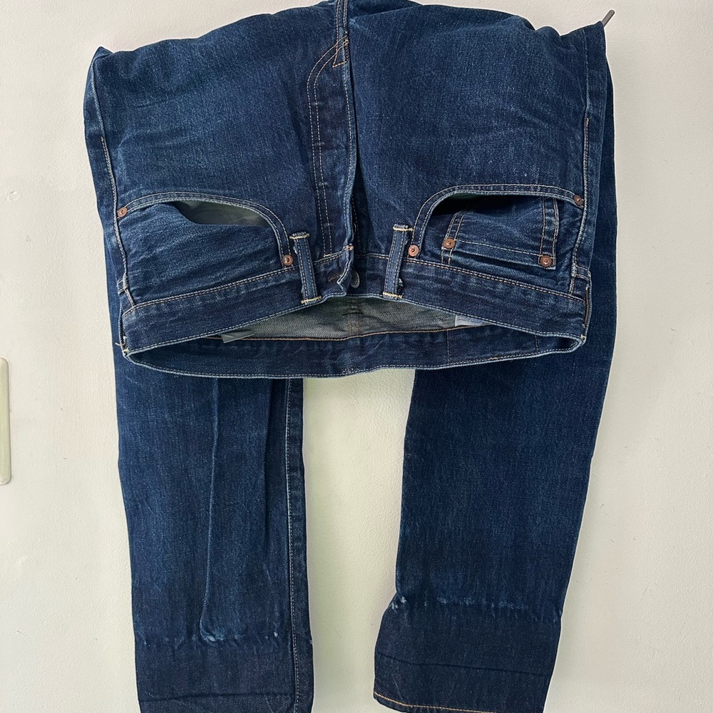 Levi's Dark Blue Straight Jeans
